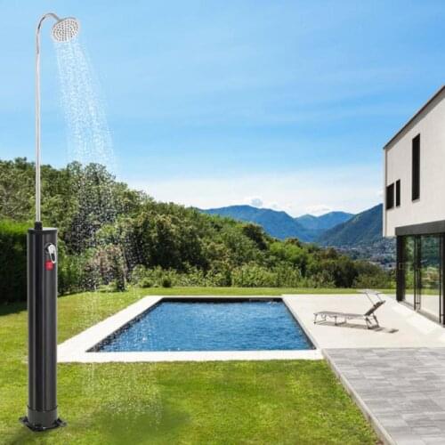 Without Electricity Solar Shower Column Garden Beach Waterproof Large Nozzle Outdoor Swimming Pool Cold Hot Shower Column HWC