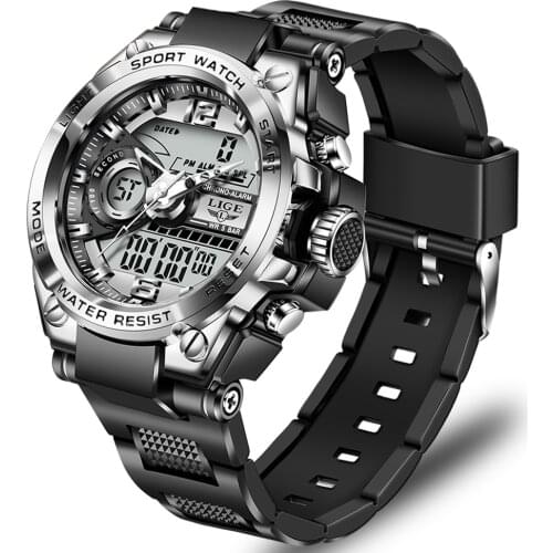 LIGE 2021 Watches For Men Top Luxury Brand Business Quartz Men’s Watch Stainless Steel Waterproof Wristwatch Relogio Masculino