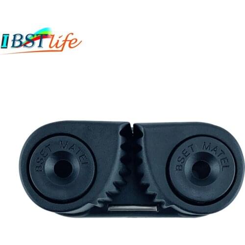 Black Composite 2 Row Matic Ball Bearing Cam Cleat Marine Boat Fast Entry Rope Pilates Equipment Wire Fairlead Sailing sailboat