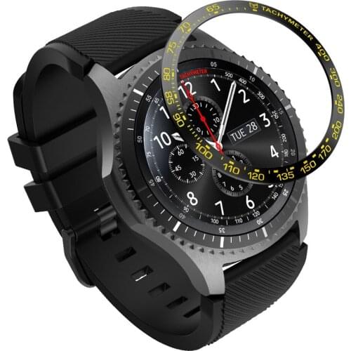 For Samsung Gear S3 Frontier Bezel Ring Cover for Galaxy Watch 42mm 46mm Bracelet Fashion Round Circle Smart Watch Accessories