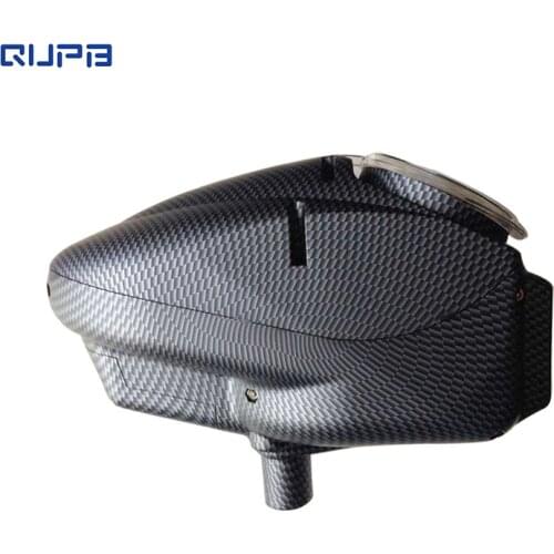 QUPB Paintball Electronic Speed Loader Halo Style 180 Rounds 22+BPS Feed Rate Black/Red/Blue/Green Full Automatic Hopper LOD001