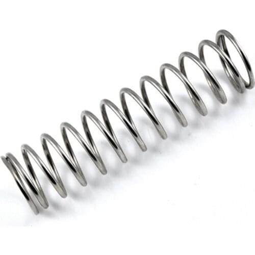 Metal Stainless Steel Compression Spring, 2mm Wire Diameter x 16mm Out Diameter x (10-50)mm Length ，10PCS