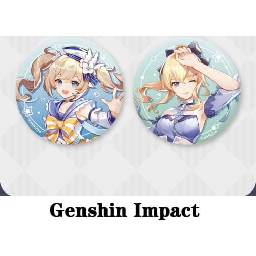 Summer Island Beach Party Set Game Genshin Impact Barbara Cosplay Props Anime Badge Jena Acrylic Stand PVC Ice Pad Halloween Diy