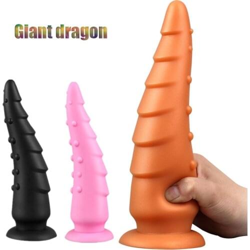Liquid Silicone Huge Anal Dildo Big Butt Plug Prostate Massage Anus Dilator Vagina Masturbation Adult Erotic Sex Toy SM Anal Sex