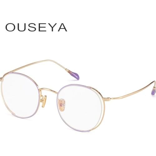 OUSEYA Round Eyeglass Frames