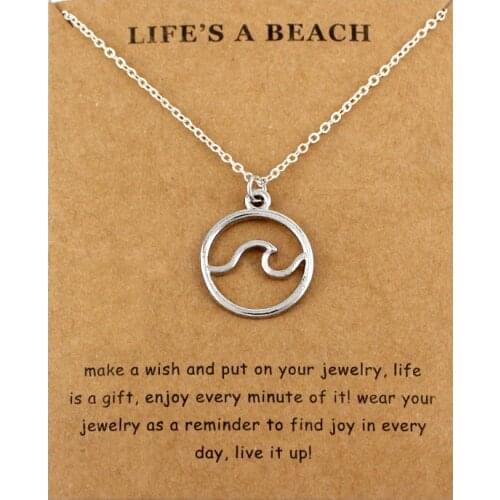 Beach Jewelry Sand Dollar Fish Scale Seahorse Octopus Sea Turtles Starfish Seashells Whale Mermaids Wave Necklaces for Women