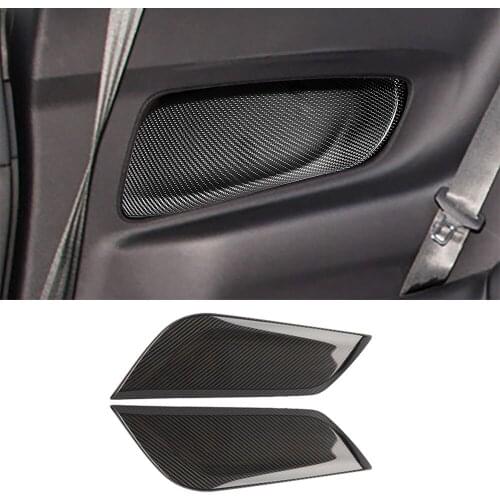 Fit for Ford Mustang 2015-2020 Real Carbon Fiber Interior Rear Left and Right Panel Cover Decoration Trim Car Assessoires