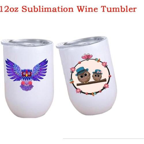 Blank Sublimation Tumbler 12oz Coffee Mugs Stainless Steel With Sealed Lids Creative Insulated Beer Mugs For Party