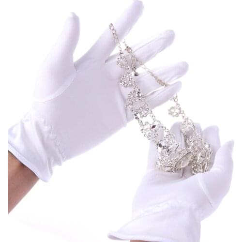 White Inspection Cotton Lisle Work Gloves Coin Jewelry Lisle Lightweight White Gloves Hight Quality Men Gloves Women Gloves