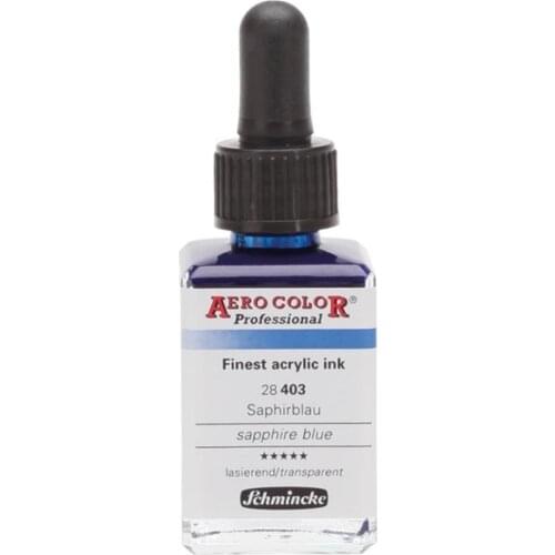 Schmincke Aero Color Acrylic Ink 28 ml 403 Sapphire Blue