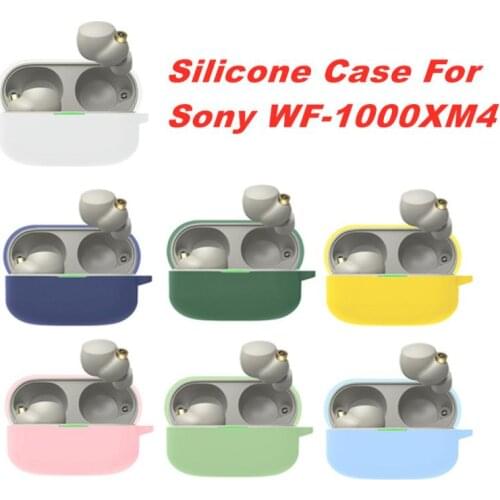 Silicone Case For Sony WF-1000XM4 Wireless Earphone Cover Protective Earphone Case Headphone Case Protective For Sony WF-1000XM4