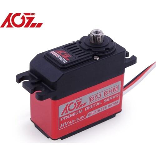 AGFRC B53BHM Alumnum Middle Case 18KG Fast Speed 0.055Sec HV Brushless Metal Gears Standard Servo For RC Airplane Car Boat Robot