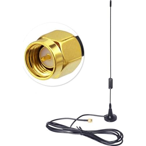 Superbat 4G LTE 5dBi 700-2600MHZ Booster Antenna Aerial 50 Ohm Strong Magnetic Base SMA Plug Connector RG174 2M Cable