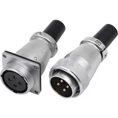 WEIPU WS28 TQ+ZQFZ LED Display Screen IP67 Waterproof M28 Cable Wire Connector Panel Mount Male Plug Female Socket Power Adapter