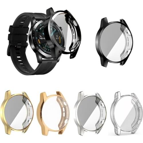 TPU Protective Case Full Cover Frame Protector for Huawei Watch GT2 46mm Watch pulsera gel hidroalcoholico