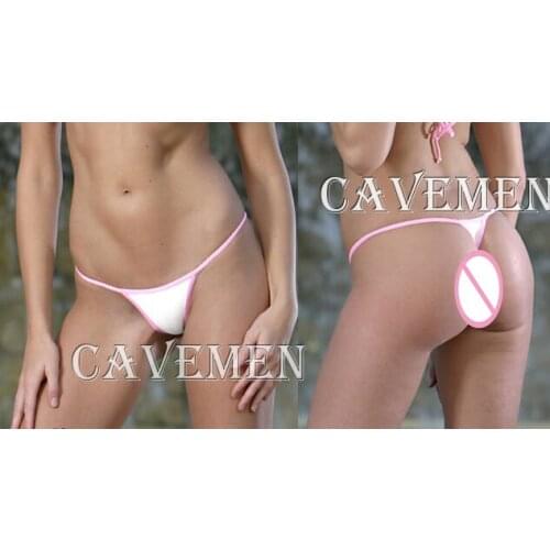 Pink Trim * 2125 * Ladies Thongs G-string Underwear Panties Briefs T-back Swimsuit Bikini Free Shipping