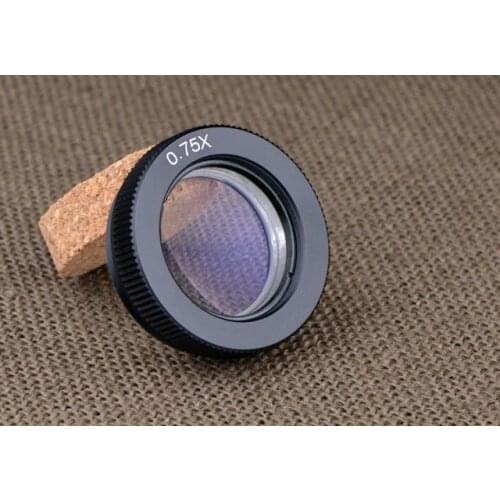0.75X Stereo Microscope Barlow Objective Lens with 1-7/8" (48mm) Mounting Thread WD117