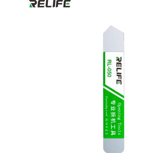 RL-050 10pcs Metal Flat Spudger Soft Blade Pry Bar Open Repair Tool kit for Mobile Phone Electronic Broken Screen Glue Removal