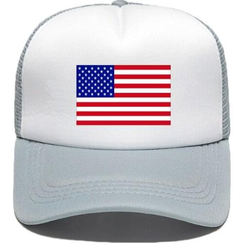 2020 new fashion USA Flag baseball cap womens breathable hip-hop hat summer casual Mesh American Flag Hat fast bullet hat Kids