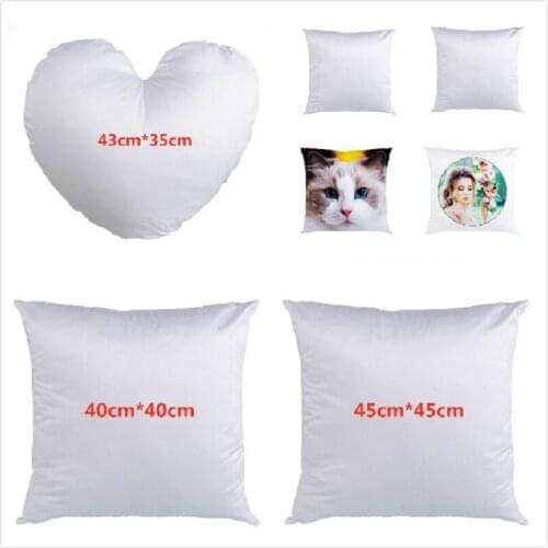 3 Sizes Sublimation Pillowcase 50pcs/lot Double-faced Heat Transfer Printing Pillow Covers Blank Pillow Cushion Without Insert