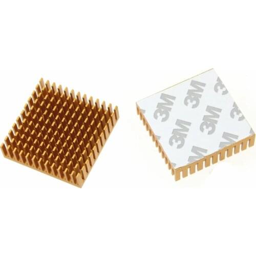 30Pieces Golden Extruded Aluminum Heatsink 40X40X11mm Electronic Dissipation Cooling 40mm x 11mm