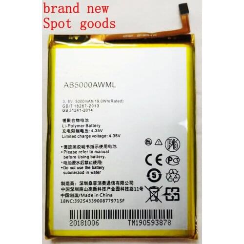 High Quality 5000mAh AB5000AWMT Battery For PHILIPS V787 V526 V377 Xenium CTV787 CTV526 Mobile Phone