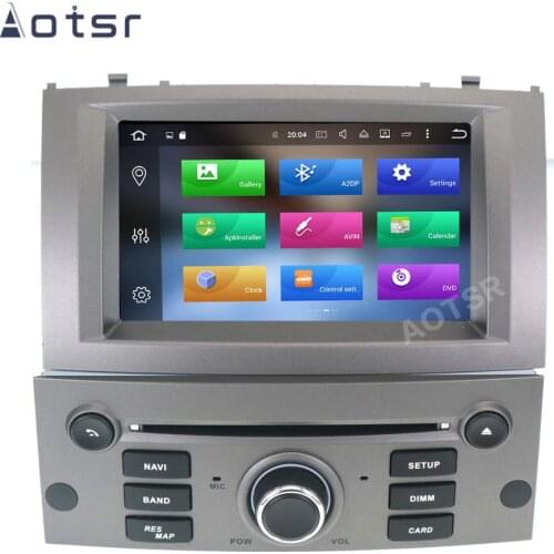AOTSR 1 Din Car Radio For Peugeot 407 2004 - 2010 Multimedia Android 10 Player Auto Stereo GPS Navigation DSP AutoRadio IPS Unit