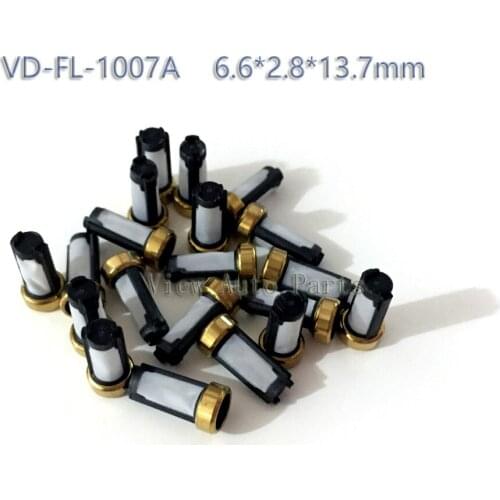 Free Shipping 500pcs Fuel Injector Micro Basket Filter For Ford ASNU04C Fuel Injector Repair Kits 6.6*2.8*13.7mm VD-FL-1007A