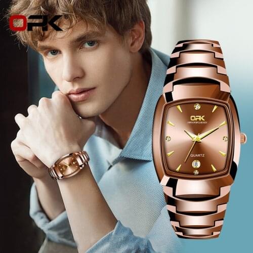 Watch Wholesale Cross-Border Hot Selling Fashion Quartz Watch Waterproof Steel Strap Couple Single Calendar Watch