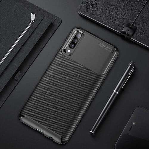 Phone Case For Samsung A70 A50 A30 A20 A10 A40 10s 20s Carbon Fiber Silicon back Cover For Samsung Galaxy S10 Note 10 Plus S9