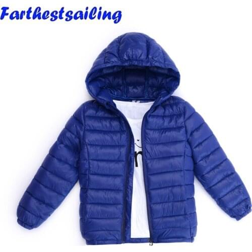 Children Outerwear Coat Autumn Winter Baby Boys Girls Ultra Light Jackets Coat Infant Warm Baby Parkas Thick Kids Hooded Clothes