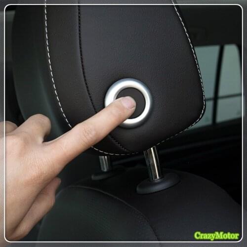 For VW Volkswagen Passat B8 2017-2019 Car Headrest Adjustment Button Cover Trim Sticker Car Styling