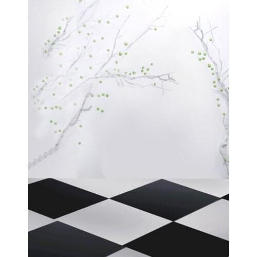 Green Fruits Tree Painting Wall Photography Backdrops Photo Props Studio Background 5x7ft