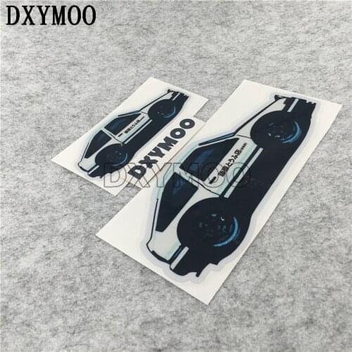 JDM AE86 Car Stickers Reflective 3M JDM D1 Drift Motocross Helmet Japanese Vinyl Decals