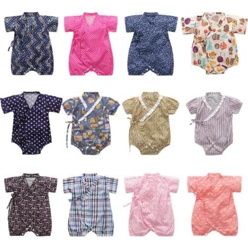 Kimono Newborn Baby Boys Girls Clothes Japanese Style Kids Rompers Pajamas Robes Bathrobe Uniform Clothes Infants costume Y833
