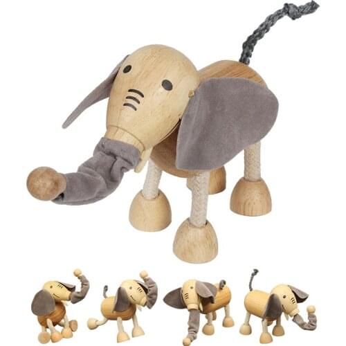 Montessori Toys Educational Wooden Toys for Children Early Learning Materials Animal Figurines Baby Fingers Flexible Games