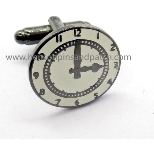 Small minimum order quantity for Retail And Stock clock cufflinks