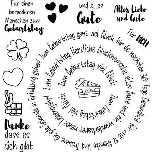 German Transparent Clear Silicone Stamp/Seal for DIY scrapbooking/photo album Decorative clear stamp sheets A2088