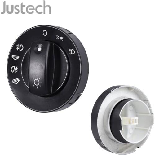 Justech New Black Repair kit Light Switch For Audi A4 8E B6 B7 2000-2007 8E0941531 8E0941531A/C Car Headlight knob Switch