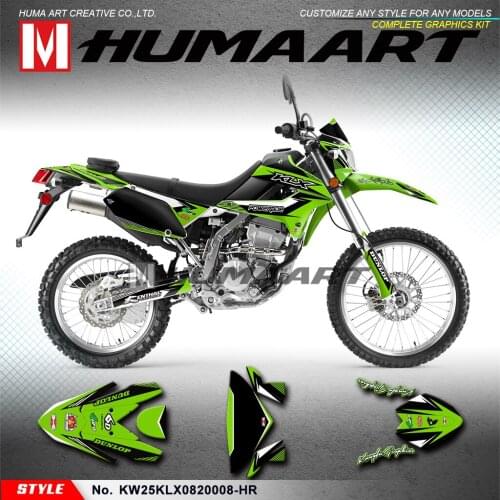 HUMAART Personalised Decals Stickers Off-road Décor for KLX 250 S D-Tracker X Final Edition 2008 2009 2010 2011 to 2020
