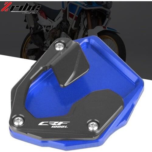 For Honda CRF 1000L Africa Twin Adventure Sports Motorcycle CNC Kickstand Foot Side Stand Extension Pad Support Plate CRF1000L