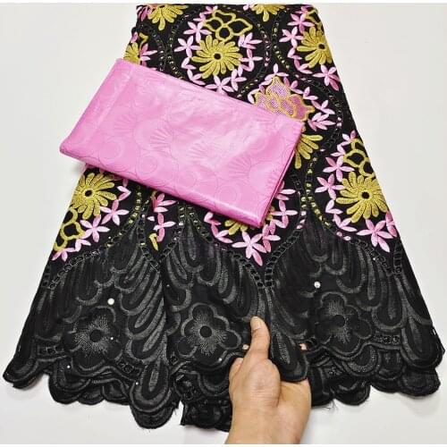2021 New Swiss Voile Lace Fabric Bazin Riche Brode Embroidery High Quality African French Net Lace Fabrics 5-7Yards/Lot A2510