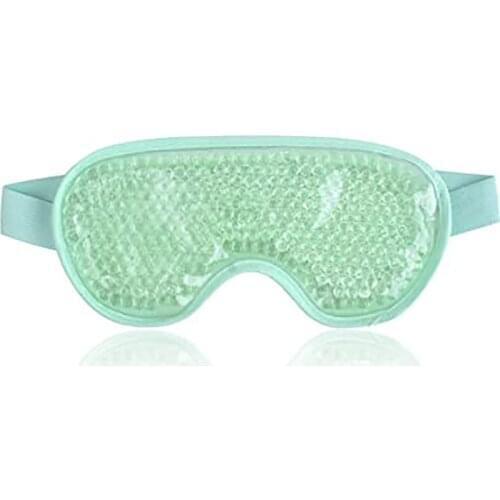 Spot Pvc Gel Ice Mask Summer Lunch Break Sleep Goggles Cold And Hot Compress Eye Mask Ice Pack Light Green