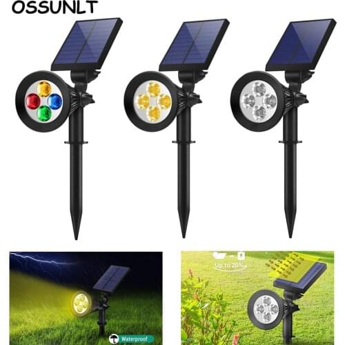 Solar Led Light Outdoor Waterproof RGB Projection Lights 7LED Lawn Lamp Colorful Garden Decoration Landscape Spotlight jardin