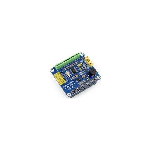High-Precision AD/DA Board Raspberry Pi AD/DA Expansion add high-precision AD/DA functions to the Raspberry Pi 3B+/3B/2B/B+/A