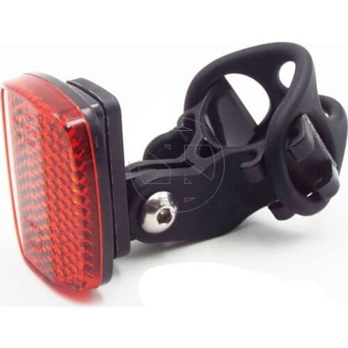 Bicycle Tail Reflector Mount Rear Rack Light Reflective Safety Caution Warning Holder fit for Brompton MTB Road Bike Accessories