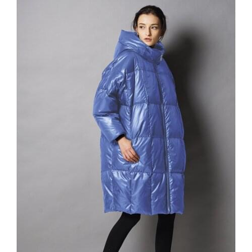 Johnature Women Hooded White Duck Down Coats 2020 Winter New Solid Color Women Cloths Warm Fashion Female Down Coats