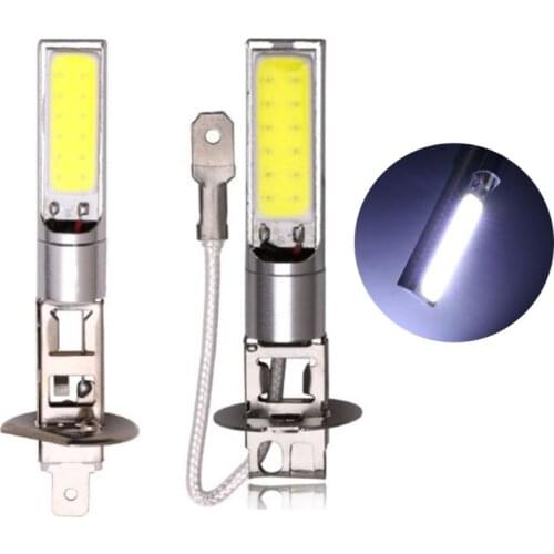 1pc H1/H3 LED Fog Lights Headlight White 6000K COB LED Headlight Driving Lamps B36B