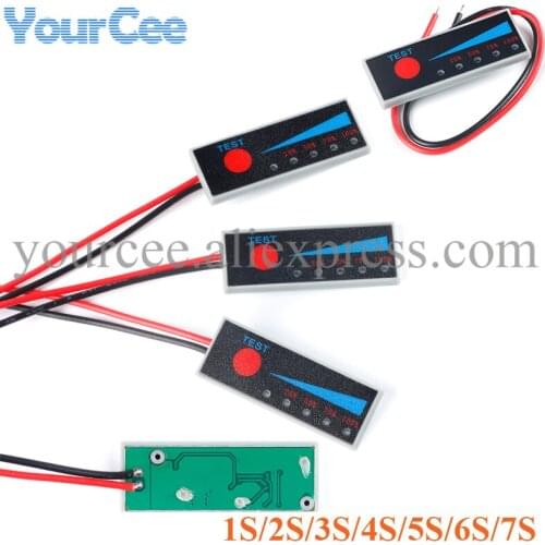 3.7V 1S 2S 3S 4S 5S 6S 7S 18650 Li-ion Lipo Lithium Lead Acid Battery Level Indicator Tester LCD Display Meter Module Capacity