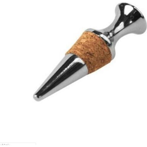 Wine Cork Wine Bottle Stoppers Zinc Alloy Glyptostrobus Wine Stopper Bar Tools Kitchen Accessories LX8312